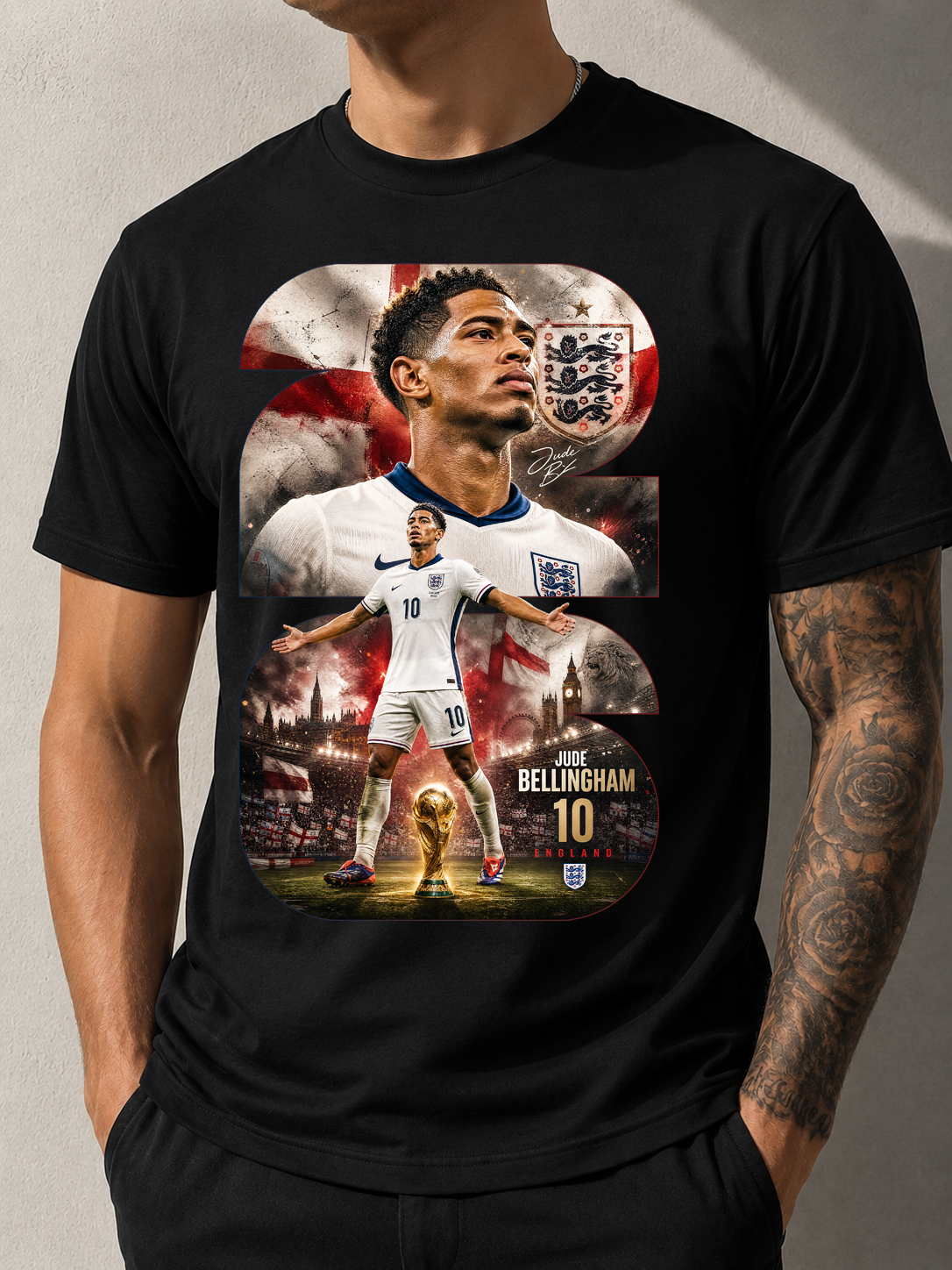 [Bellingham] Soccer Graphic T-Shirt | Bella + Canvas 3001C Premium Tee