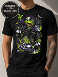 Streetwear T-Shirt #9, Cartoon Graphic Tee, Anime Inspired Urban Art, Black Unisex Bella Canvas Shirt