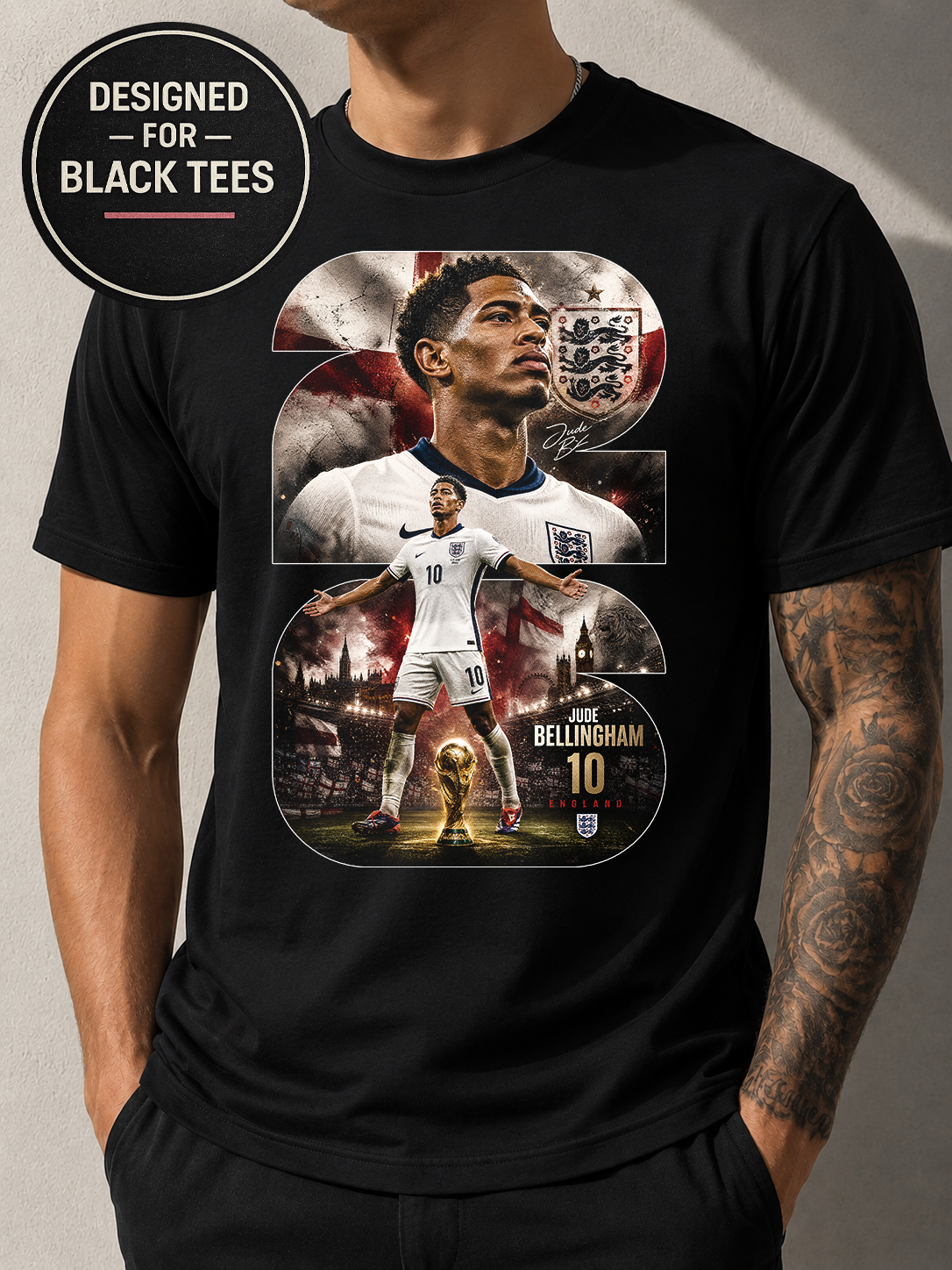 [Bellingham] Soccer Graphic T-Shirt | Bella + Canvas 3001C Premium Tee