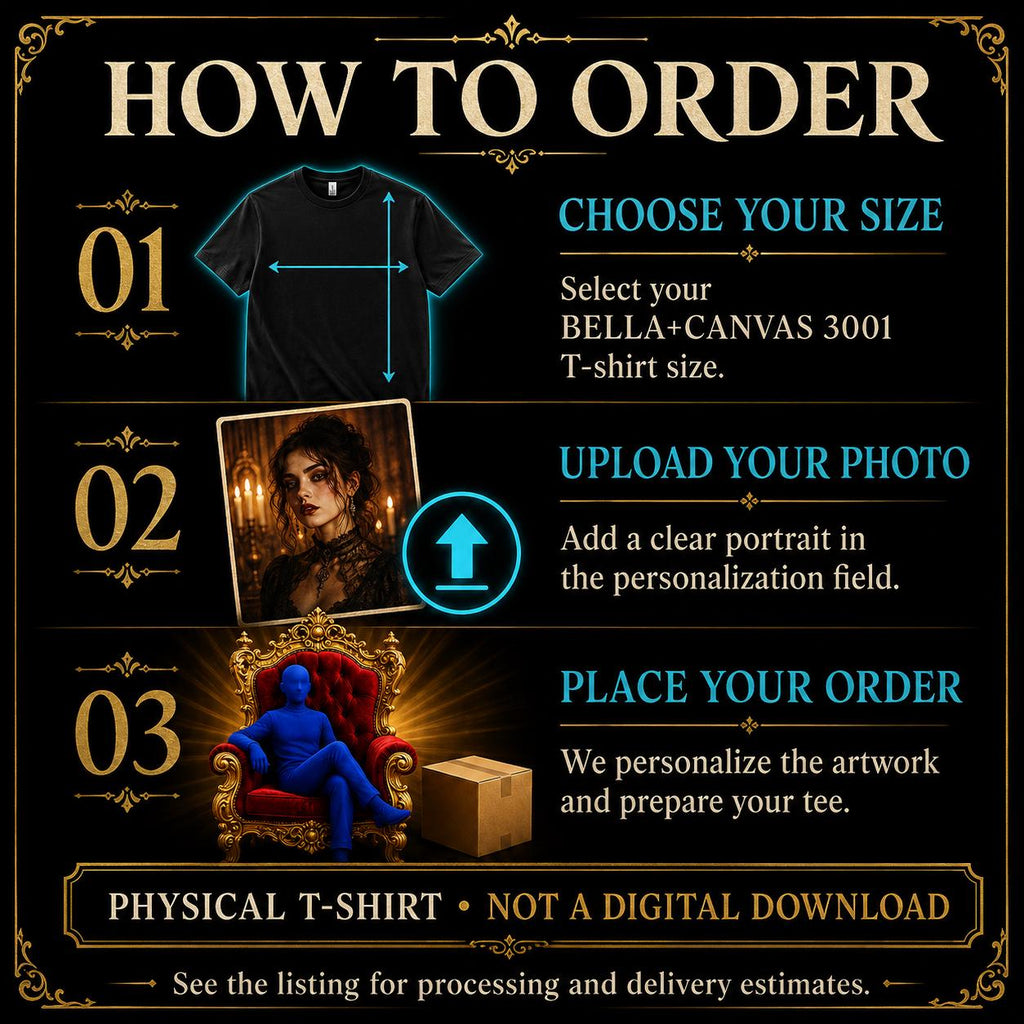 Custom Halloween Horror Photo T-Shirt | Personalized Bella+Canvas 3001 Unisex Halftone Tee